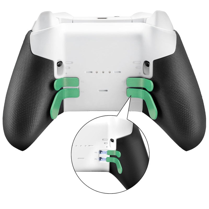 VANPARK Accessories for Xbox One Elite Series 2 Controller(Model 1797), Metal Thumbsticks Paddles Joysticks Replacement Parts Kits Compatible with Xbox Elite Wireless Controller Series 2 Core(Green) - Image 3